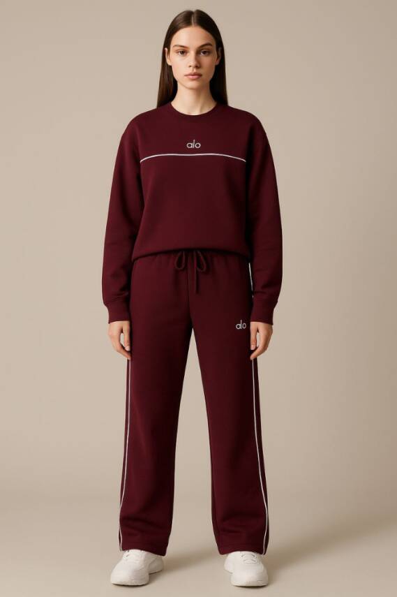 ALO 3 İPLİK ŞARDONLU LACİVERT EŞOFMAN TAKIMI - 1