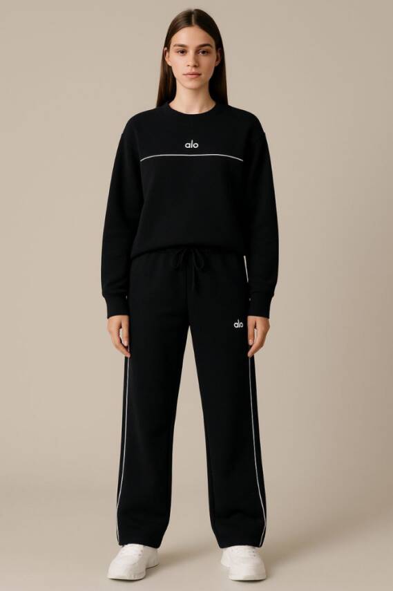 ALO 3 İPLİK ŞARDONLU LACİVERT EŞOFMAN TAKIMI - 3