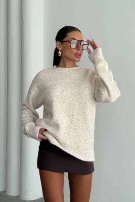 BİSİKLET YAKA ŞARDONLU TRİKO KAZAK - 3