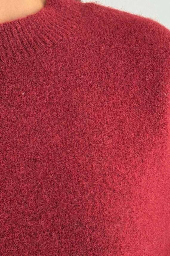 BİSİKLET YAKA ŞARDONLU TRİKO KAZAK - 5