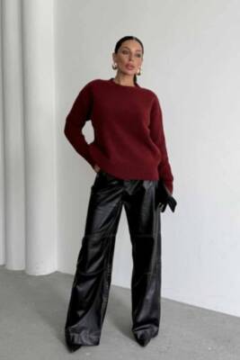 BİSİKLET YAKA ŞARDONLU TRİKO KAZAK - 7