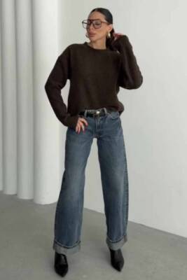 BİSİKLET YAKA ŞARDONLU TRİKO KAZAK - 10