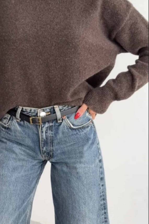 BİSİKLET YAKA ŞARDONLU TRİKO KAZAK - 11