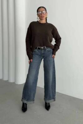 BİSİKLET YAKA ŞARDONLU TRİKO KAZAK - 12