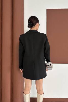 KRUVAZE YAKA İÇİ ÇİZGİ DESEN ASTARLI BLAZER CEKET MARKA MUADİL  - 9