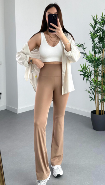 OYS MODEL YÜKSEK BEL  İSPANYOL TAYT TOPARLAYICI VE ESNEK - 8